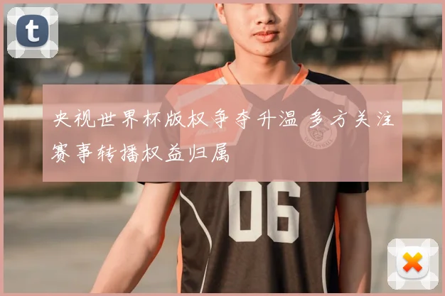 央视世界杯版权争夺升温 多方关注赛事转播权益归属