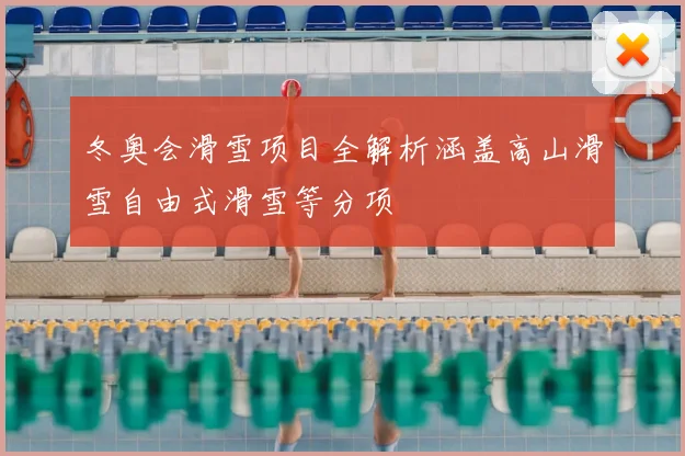 冬奥会滑雪项目全解析涵盖高山滑雪自由式滑雪等分项