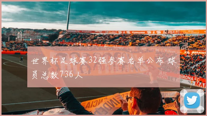 世界杯足球赛32强参赛名单公布 球员总数736人